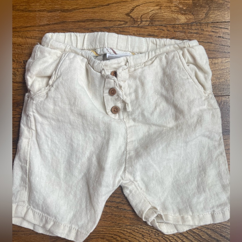 Zara baby linen shorts